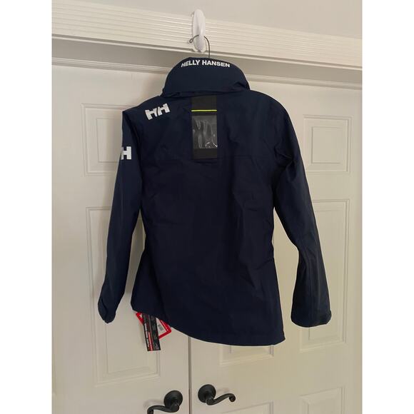 NWT Helly Hansen Women’s Crew Hooded Midlayer Jacket 2.0, Small, Navy, 190$ - Picture 7 of 8